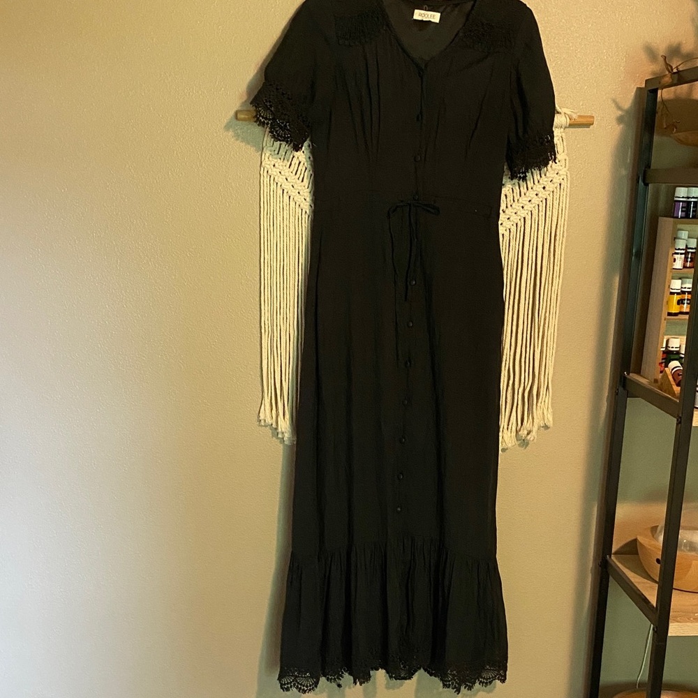 Roolee Black Long Sleeve Dress